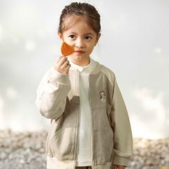 (12M-4Y) Bộ dài tay Kéo khóa Thu đông Bubaby Cotton BCT116101 | Quần áo chính hãng