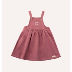 (12M-5Y) Váy liền dài tay bèo cổ + Váy Yếm Thu nhẹ cho bé gái Bubaby Cotton BCT513300 | Quần áo BU Chính hãng
