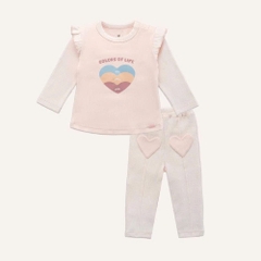 (6M-5Y) Bộ dài tay Thu đông cho bé Bubaby Signature Cotton BCT110202 | Quần áo BU Baby chính hãng