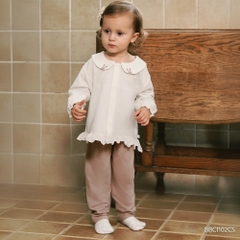 (6M-24M) Bộ dài tay cài giữa cổ sen BU Baby Bamco BBC1102CS| Quần áo Bubaby chính hãng
