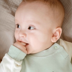 (3M-12M) Body dài tay cài vai Thu êm Bubaby Cotton BCT210100 | Đồ chính hãng