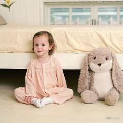 (18M-5Y)  Bộ dài tay cài giữa bèo cổ Pijama mặc ở nhà, đồ ngủ cho bé BU Siro BSR1102BC | Quần áo Bubaby chính hãng