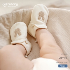 (0M-12M) Set Body chip dài tay cài vai Thu êm cho bé Bubaby Cotton BCT210103 | Body BU chính hãng