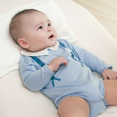 ( 1M-12M) Body chip dài tay cài sau cổ Peter Pan BU Baby Bamco BBC2110PP| Quần áo Bubaby chính hãng