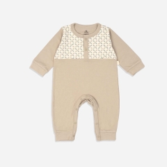 (1M-12M) Body dài tay cài giữa cổ trụ, cổ Peter Pan Bubaby Cotton Thu nhẹ BCT210204 BCT2103IM | Quần áo chính hãng