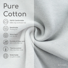 (NB-3M) Body dài tay cài chéo Thu đông Bubaby Cotton BCT210801| Quần áo Bubaby chính hãng