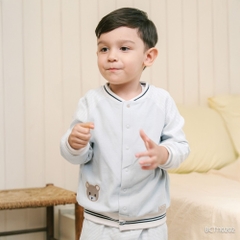 (6M-5Y) Bộ dài tay Thu đông cho bé Bubaby Signature Cotton BCT110202 | Quần áo BU Baby chính hãng