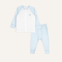 (0M-12M) Bộ dài tay cài giữa Bubaby Molist BMD110200 | BU Baby Chính hãng