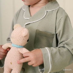 (18M-5Y) Bộ dài tay cài giữa Pijama mặc ở nhà, đồ ngủ BU Baby Siro BSR1102PJ | Quần áo Bubaby chính hãng