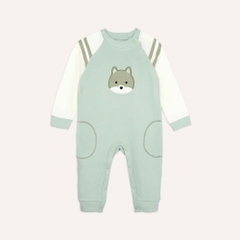 (3M-12M) Body dài tay cài vai Thu êm Bubaby Cotton BCT210100 | Đồ chính hãng