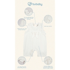 (1M-12M) Bộ body đùi sát nách vai Bubaby Molist BMD246100 | Quần áo BU chính hãng