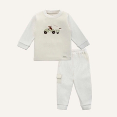 (6M-5Y) Bộ dài tay Thu đông cho bé Bubaby Signature Cotton BCT110202 | Quần áo BU Baby chính hãng