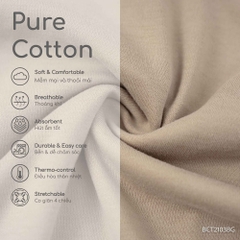 (1M-12M) Body chip dài tay cổ Peterpan Cotton bé gái Mùa Thu nhẹ Bubaby BCT210303 BCT2103BG | Quần áo chính hãng