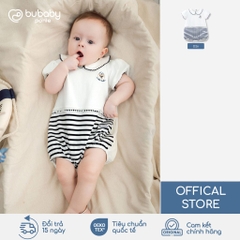 (0-12M) Body chip bé gái thu đông ngắn tay cổ thủy thủ BuBu Bubaby Cotton PCT2353BG| BU Baby sơ sinh