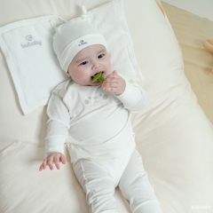 BU Baby (NB-6M) Bộ dài tay cài chéo tai gấu Bubaby Siro  BSR110811| Quần áo chính hãng