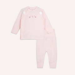 BU Baby (NB-6M) Bộ dài tay cài chéo tai gấu Bubaby Siro  BSR110811| Quần áo chính hãng