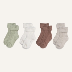 BU Baby (0-12M) Tất trẻ em cao cổ Baby BU Baby Cotton ACT2336P4 | Phụ kiện chính hãng