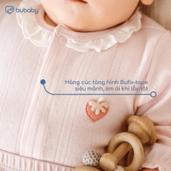 (1M-12M) Bộ dài tay cài giữa bèo cổ mùa Thu êm Siro Jacquard BU Baby BSR110210 | Quần áo chính hãng