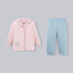 (6M-5Y) Bộ Pijama Bambus bé trai bé gái Bubaby dài tay Bunny, bộ mặc nhà, bộ mặc ngủ cho bé, bộ ngủ trẻ em | SBB110200