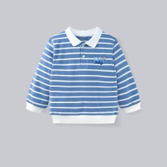 (6M-5Y) Áo Polo dài tay Mini Lines BU Baby Ponie, Cotton áo dài tay thu đông, áo dài tay trẻ em | PCT310300