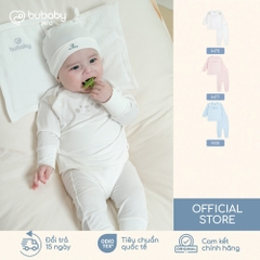 BU Baby (NB-6M) Bộ dài tay cài chéo tai gấu Bubaby Siro  BSR110811| Quần áo chính hãng