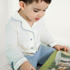 (6M-5Y) Bộ Pijama Bambus bé trai bé gái Bubaby dài tay Bunny, bộ mặc nhà, bộ mặc ngủ cho bé, bộ ngủ trẻ em | SBB110200