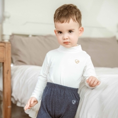 ( 3M-24M) Áo dài tay cao cổ, cài vai Bubaby Bambus BBB310903 | Quần áo BU Baby chính hãng