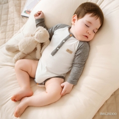 (1M-12M) Body chip dài tay cổ trụ Mùa Thu êm  Bubaby Lennie  BWL210300 | Body chính hãng