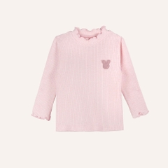 (6M-5Y) Áo dài tay cao cổ bé gái Thu êm BubabyLennie BWL3109BG | Áo chính hãng