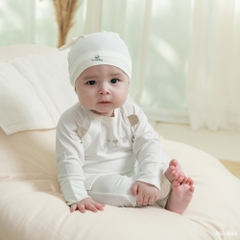 BU Baby (NB-6M) Bộ dài tay cài chéo tai gấu Bubaby Siro  BSR110811| Quần áo chính hãng