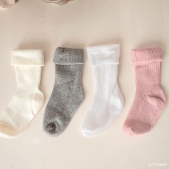 BU Baby (0-12M) Tất trẻ em cao cổ Baby BU Baby Cotton ACT2336P4 | Phụ kiện chính hãng