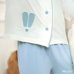 (6M-5Y) Bộ Pijama Bambus bé trai bé gái Bubaby dài tay Bunny, bộ mặc nhà, bộ mặc ngủ cho bé, bộ ngủ trẻ em | SBB110200