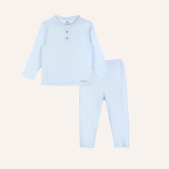 BU Baby (6M-3Y) Bộ dài tay cổ trụ Thu êm BU Siro Jacquard BU Baby SCT110301| Quần áo chính hãng