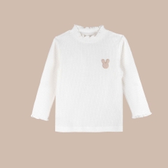(6M-5Y) Áo dài tay cao cổ bé gái Thu êm BubabyLennie BWL3109BG | Áo chính hãng