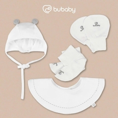 BU Baby (NB-6M) Bộ dài tay cài chéo tai gấu Bubaby Siro  BSR110811| Quần áo chính hãng