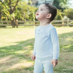 (6M-3Y) Bộ dài tay cổ trụ Thu êm BU Siro Jacquard BU Baby BSR110301 | Quần áo chính hãng