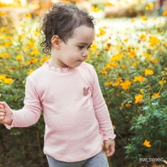 (6M-5Y) Áo dài tay cao cổ bé gái Thu êm BubabyLennie BWL3109BG | Áo chính hãng