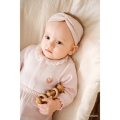 (1M-12M) Bộ dài tay cài giữa bèo cổ mùa Thu êm Siro Jacquard BU Baby BSR110210 | Quần áo chính hãng