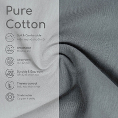 BU Baby (6M-5Y)  Quần cộc short đùi túi ốp kiểu dáng thể thao năng động Cotton KCT4300A1 | Hàng Chính Hãng