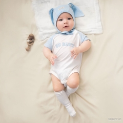 BU Baby (1M-12M) Body chip cộc tay thoáng mát dễ đóng bỉm bé trai gái SBB230128 | Body Chính hãng