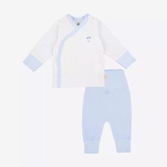 BU Baby (NB-6M) Bộ dài tay cài chéo tai gấu Bubaby Siro  BSR110811| Quần áo chính hãng