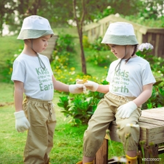 BU Baby (6M-5Y) Áo ngắn tay cổ tròn cho bé Bubaby Bamboo Cotton KBC3300FC | Quần áo chính hãng
