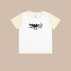 BU Baby (6M-5Y) Áo ngắn tay cổ tròn cho bé Bubaby Bamboo Cotton KBC3300FC | Quần áo chính hãng