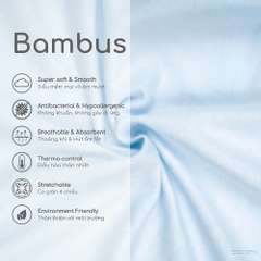 BU Baby (NB-3M) Body dài tay cài chéo Túi ngực thoáng mát BU Bambus IBB2108TN | Quần áo chính hãng