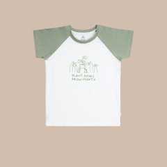 BU Baby (6M-5Y) Áo ngắn tay cổ tròn cho bé Bubaby Bamboo Cotton KBC3300FC | Quần áo chính hãng