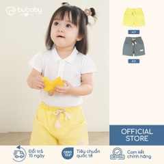 BU Baby (6M-5Y)  Quần cộc short đùi túi ốp kiểu dáng thể thao năng động Cotton KCT4300A1 | Hàng Chính Hãng
