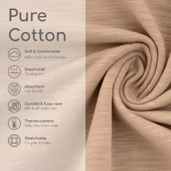 BU baby (1M-12M) Mũ Bonnet có vành BU Baby Cotton ACT194304 | Phụ kiện chính hãng