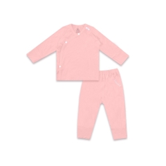 BU Baby (NB-6M) Bộ dài tay cài chéo Bao tay chân Lật Bambus BBB110800 | Quần áo Chính hãng
