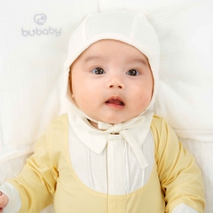 BU Baby (1M-6M) Mũ Buộc dây Bubaby Cotton ACT194302 | Phụ kiện chính hãng
