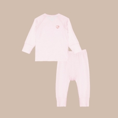 BU Baby (NB-6M) Bộ dài tay cài chéo Bao tay chân Lật Bambus BBB110800 | Quần áo Chính hãng